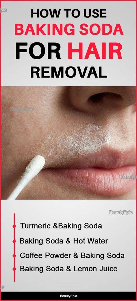 baking soda for facial hair removal|baking soda to remove hair.